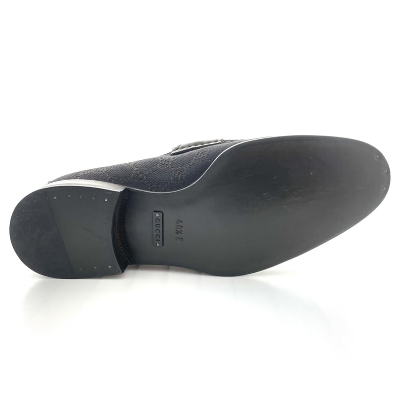 gucci ビットローファー　40 1/2 GUCCI (40 1/2 E) ブラウン GG ホースビット ローファー | ラクトク