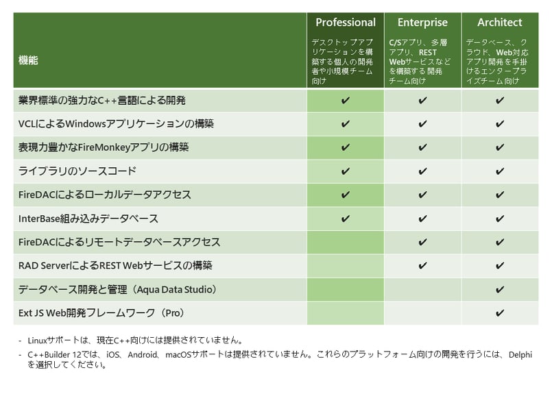 C++Builder 12 Professional 期間ライセンス(1年) | EMBARC C++Builder 12 Professional 期間ライセンス(1年) | EMBARC