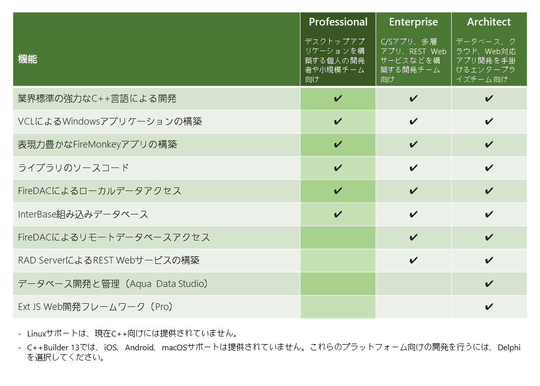 C++Builder 13 Professional 期間ライセンス（1年） | EMBARC