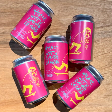 Peace with every lager/Pale lager、High time/Golden ale 3本ずつ6本セット