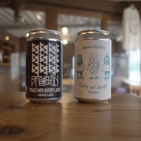 Peace with every lager/Smoked lager、Lots of laugh/Saison 3本ずつ6本セット