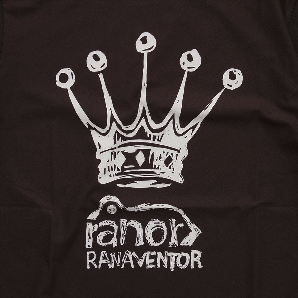 美品【ranor】ラナーDRYランニングTシャツ　ティアラ　Sサイズ ranor ラナー / SR-graphic T-SHIRT《BLACK》825-1-104