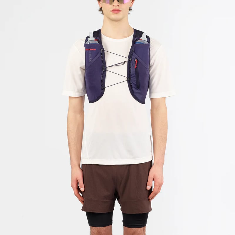 サロモン アクティブスキン4 Lサイズ ほぼ新品‼️ SALOMON サロモン アクティブ スキン 4(フラスク付き) ACTIVE