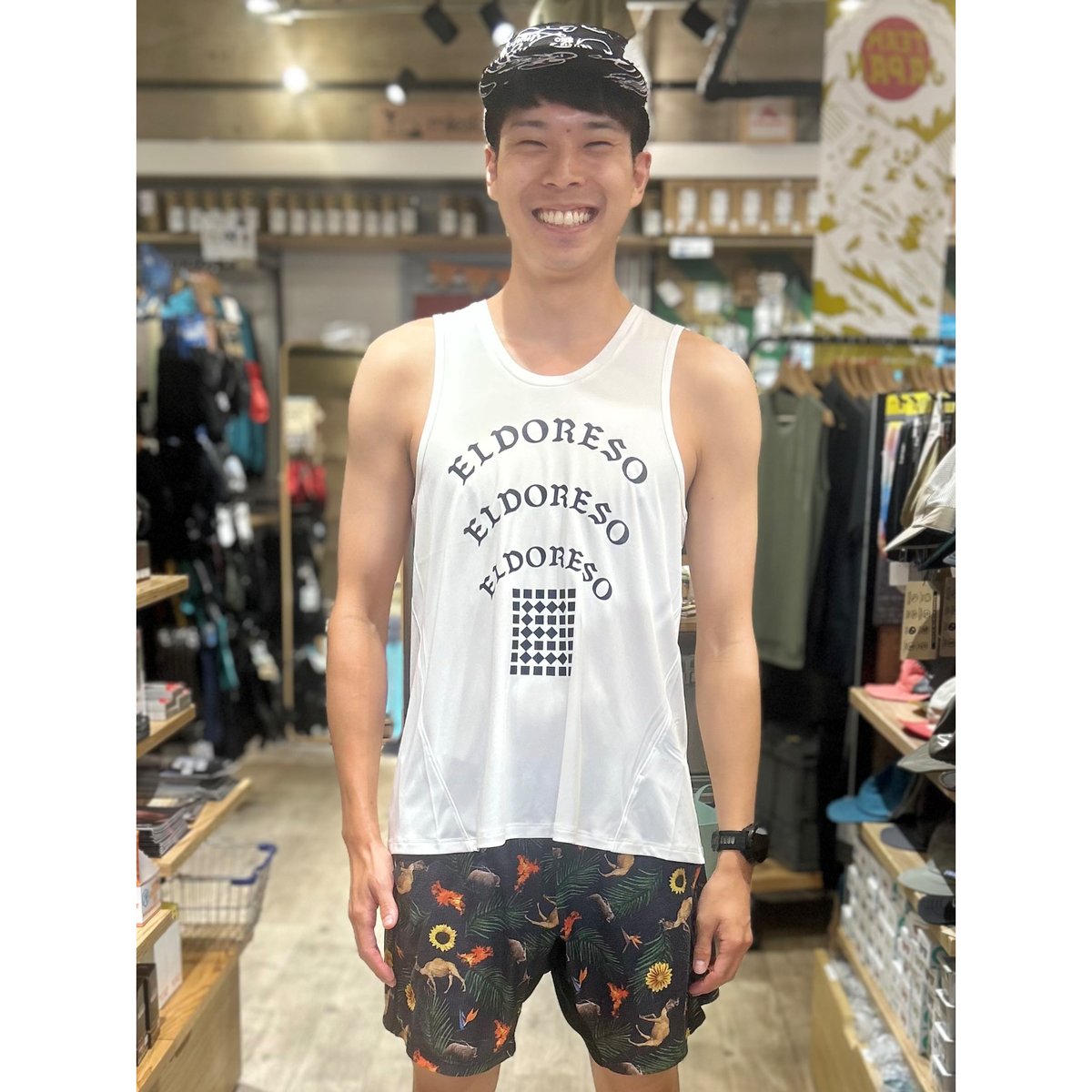 ラナー Tシャツ ホワイト エルドレッソ アンサー4 OMM ティートンブロス ELDORESO エルドレッソ / オムニ タンク《White》 | Trippers