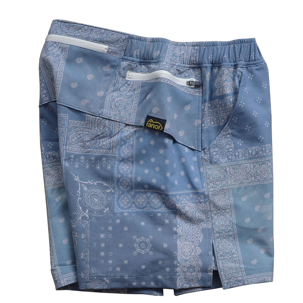 ranor ラナー / BANDANA MIDDLE SHORTS 《S-BLU》 バンダナ