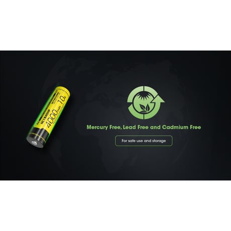 NITECORE ナイトコア / NL1840HP（18650型リチウムイオン充電池）