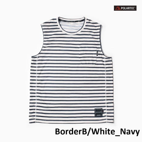 Mountain Martial Arts マウンテンマーシャルアーツ / MMA POLARTEC® Border Sleeve-less  ポラテック ボーダー スリーブレス