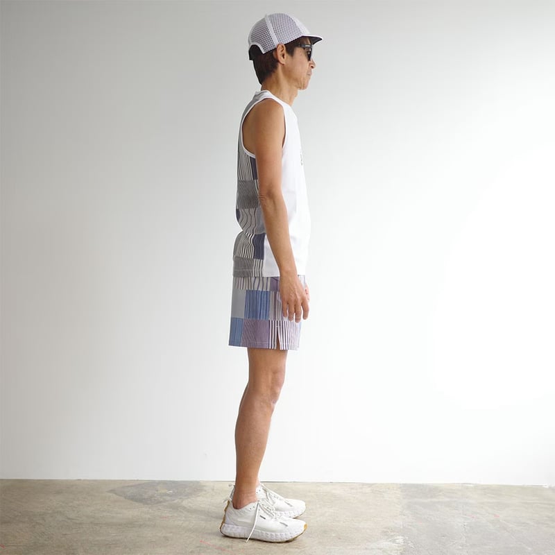 ranor ラナー / STRIPE PW NOSLEEVE 《BLK》 ストライプ ノー