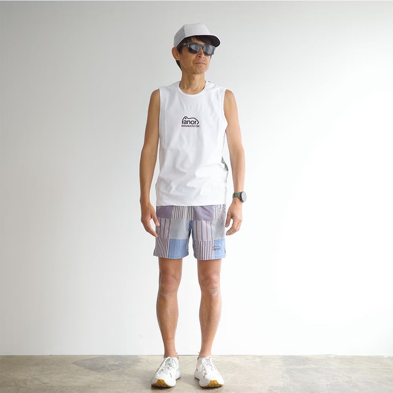 ranor ラナー / STRIPE PW NOSLEEVE 《BLK》 ストライプ ノー
