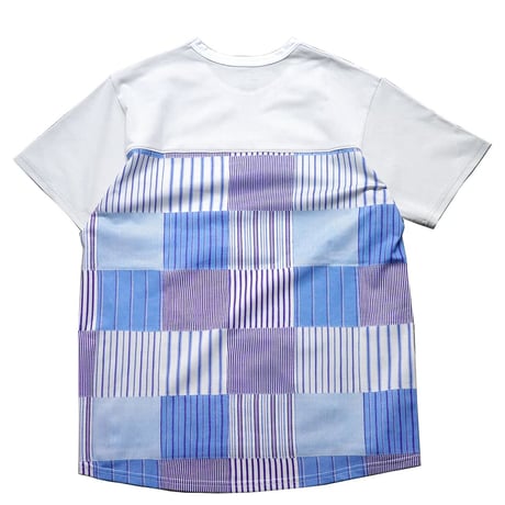 ranor ラナー / STRIPE PW T-SHIRT ストライプ ティーシャツ《BLU》【Lのみ】