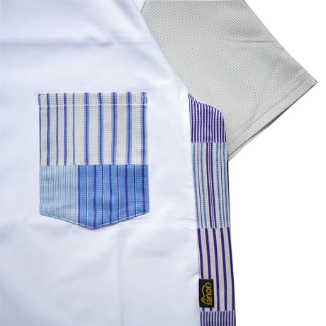 ranor ラナー / STRIPE PW T-SHIRT ストライプ ティーシャツ《BLU》【Lのみ】