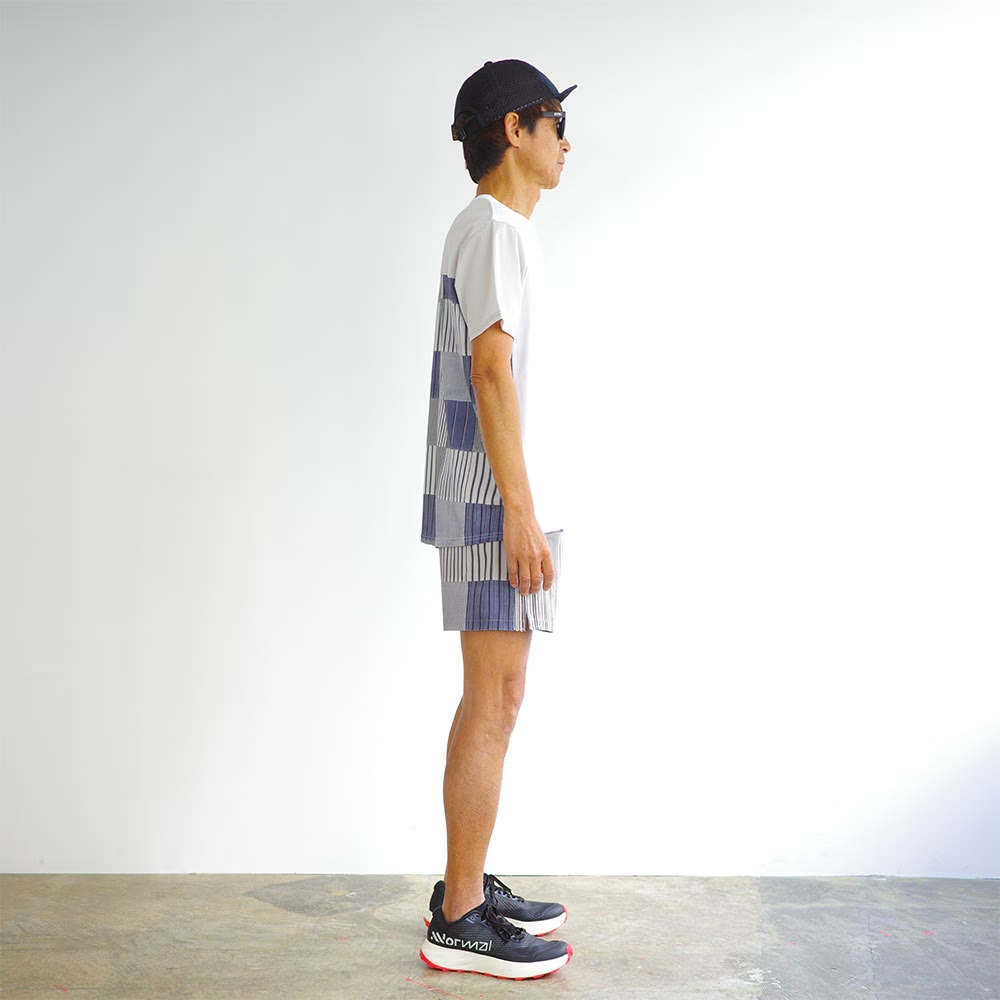 ranor ラナー / STRIPE PW T-SHIRT ストライプ ティーシャツ《BLK》