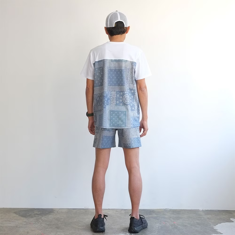 ranor ラナー / BANDANA MIDDLE SHORTS 《S-BLU》 バンダナ