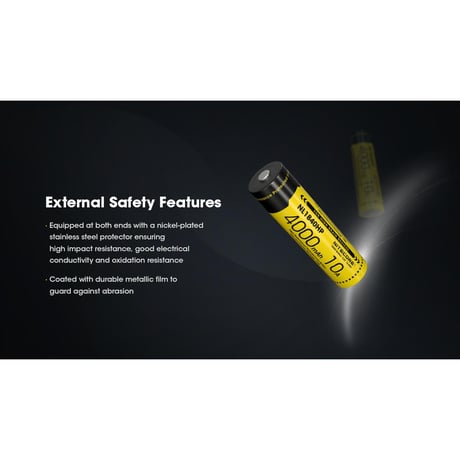 NITECORE ナイトコア / NL1840HP（18650型リチウムイオン充電池）