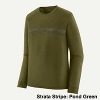 patagonia パタゴニア / メンズ・ロングスリーブ・キャプリーン・クール・メリノ・ブレンド・グラフィック・シャツ