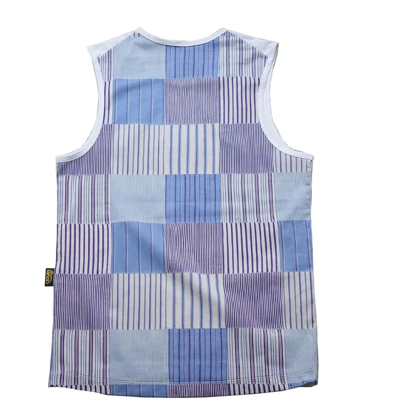 ranor ラナー / STRIPE PW NOSLEEVE 《BLU》 ストライプ ノー