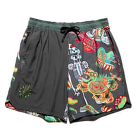 ranor ラナー / BANDANA MIDDLE SHORTS 《S-BLU》 バンダナ