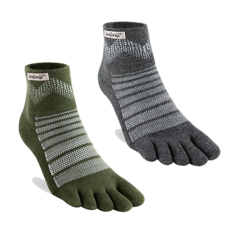 injinji インジンジ / アウトドア ミッドウエイト ミニクルー ウール