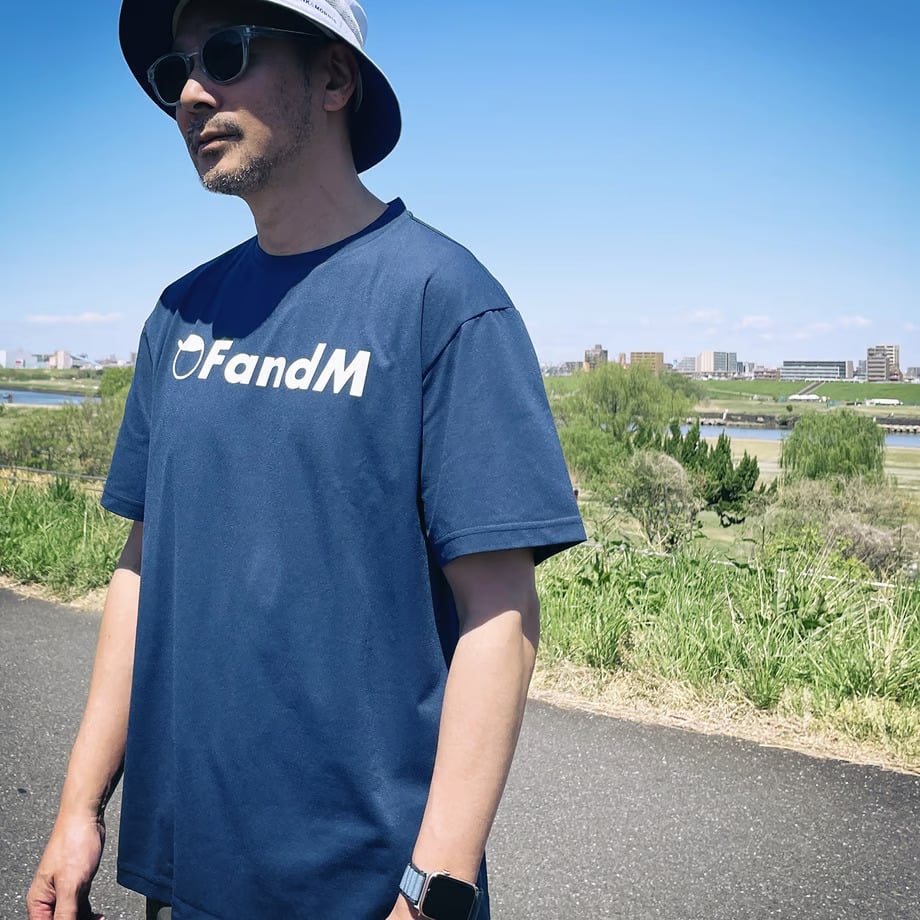 フランクアンドモリス　Fand M Tシャツ ネイビー　M 新品タグ付き フランクアンドモリス Fand M Tシャツ ネイビー M 新品タグ付き
