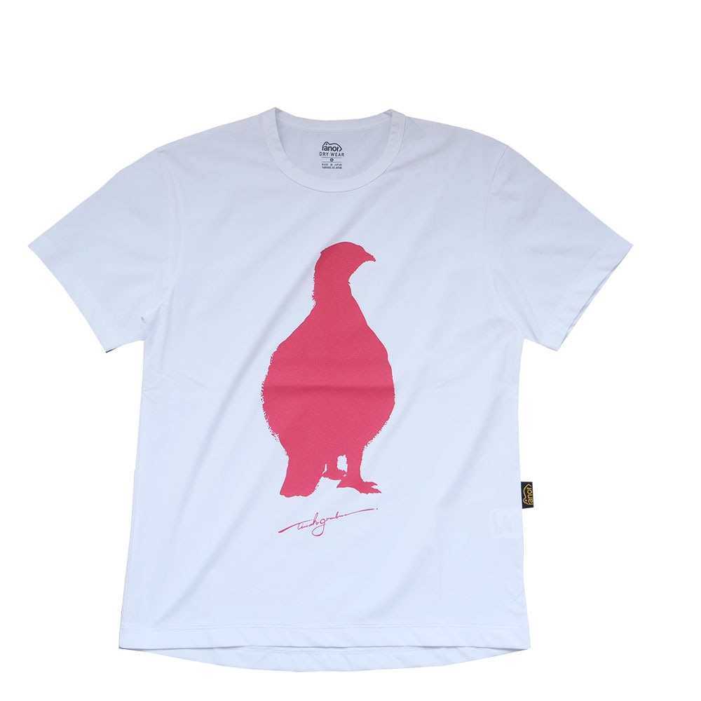 ranor ラナー / ROCK PTARMIGAN T-SHIRT《WHITE×RED》81