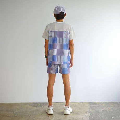 ranor ラナー / STRIPE PW T-SHIRT ストライプ ティーシャツ《BLU》【Lのみ】