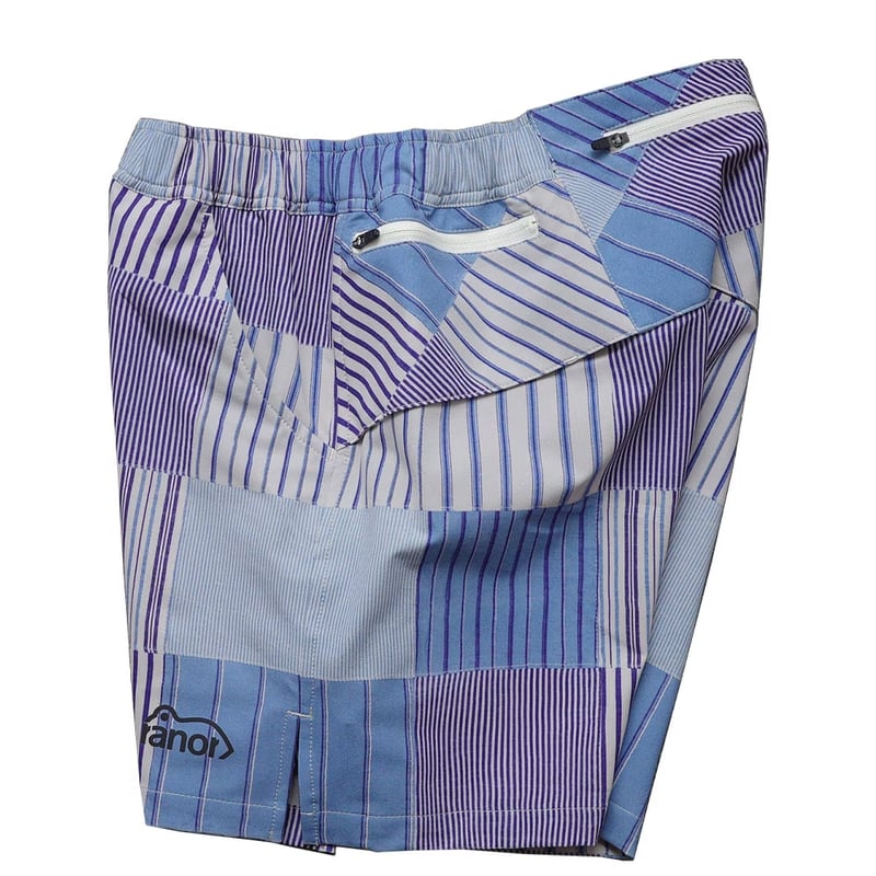 ranor ラナー / STRIP PW MIDDLE SHORTS 《BLU》 ストライプ