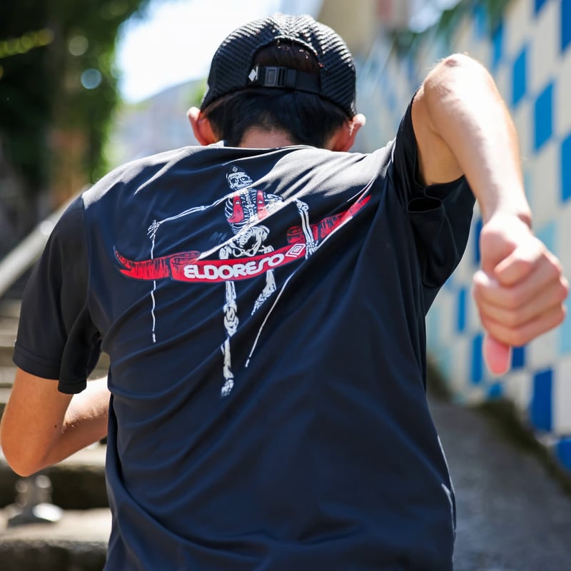 ELDORESO エルドレッソ ボーンマン Tシャツ 未使用品　サイズMブラック エルドレッソ ボーンマンT 黒 Lサイズ eldoreso の通販 by