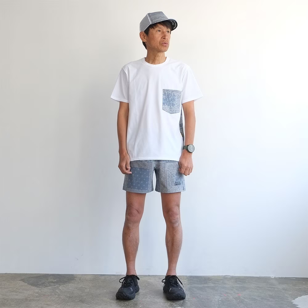 ranor ラナー / BANDANA MIDDLE SHORTS 《S-BLU》 バンダナ