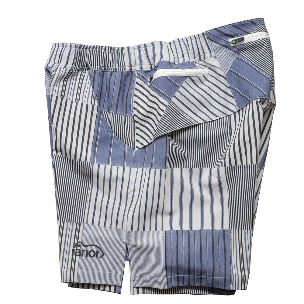 ranor ラナー / STRIP PW MIDDLE SHORTS 《BLK》 ストライプ