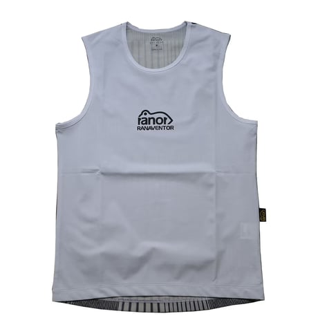 ranor ラナー / STRIPE PW NOSLEEVE 《BLK》   ストライプ ノースリーブ 《BLK》