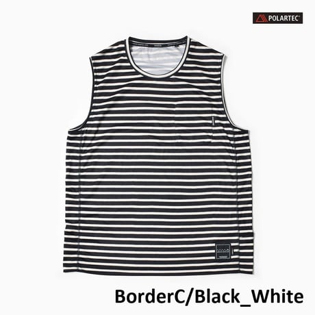 Mountain Martial Arts マウンテンマーシャルアーツ / MMA POLARTEC® Border Sleeve-less  ポラテック ボーダー スリーブレス
