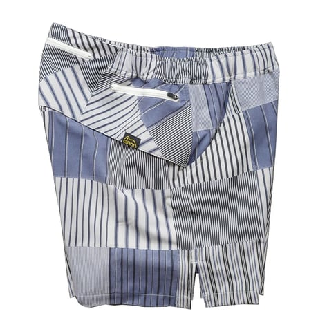 ranor ラナー / STRIPE PW MIDDLE SHORTS 《BLK》 ストライプ ミドルショーツ 《BLK》