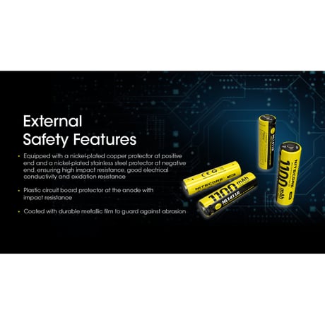 NITECORE ナイトコア /  NL1411R （USB-C充電式リチウムイオンバッテリー）