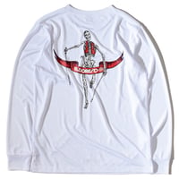 ELDORESO エルドレッソ / Boneman Long Tee ボーンマン ロングティー《white》【XSのみ】