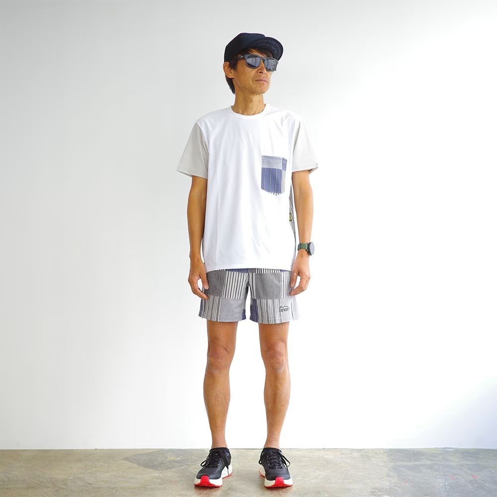 ranor ラナー / STRIP PW T-SHIRT ストライプ ティーシャツ《BLU》