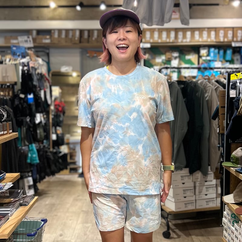 ranor ラナー / TIEDEYING MIDDLE SHORTS《BE×SAX》 | T