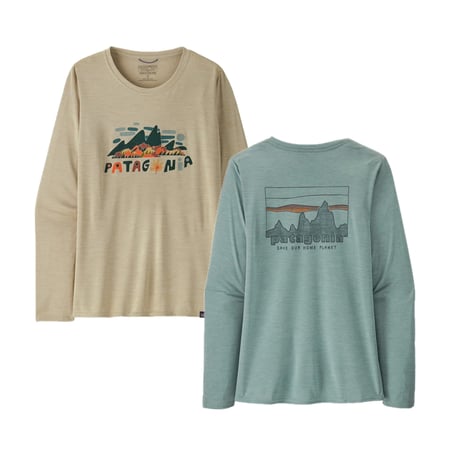 patagonia パタゴニア / ウィメンズ・ロングスリーブ・キャプリーン・クール・デイリー・グラフィック・シャツ