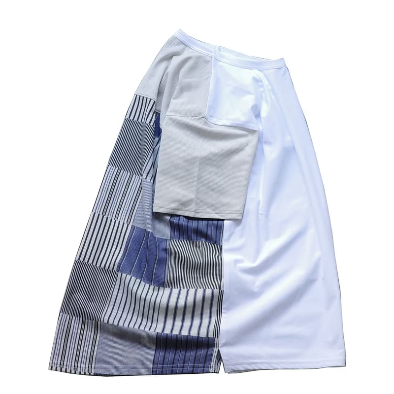 ranor ラナー / STRIP PW T-SHIRT ストライプ ティーシャツ《BLU》