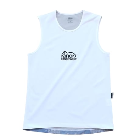 新品未使用 ranor BANDANA NOSLEEVE WH Sサイズ ranor（ラナー）BANDANA BACKMESH NOSLEEVE - WH バンダナバック
