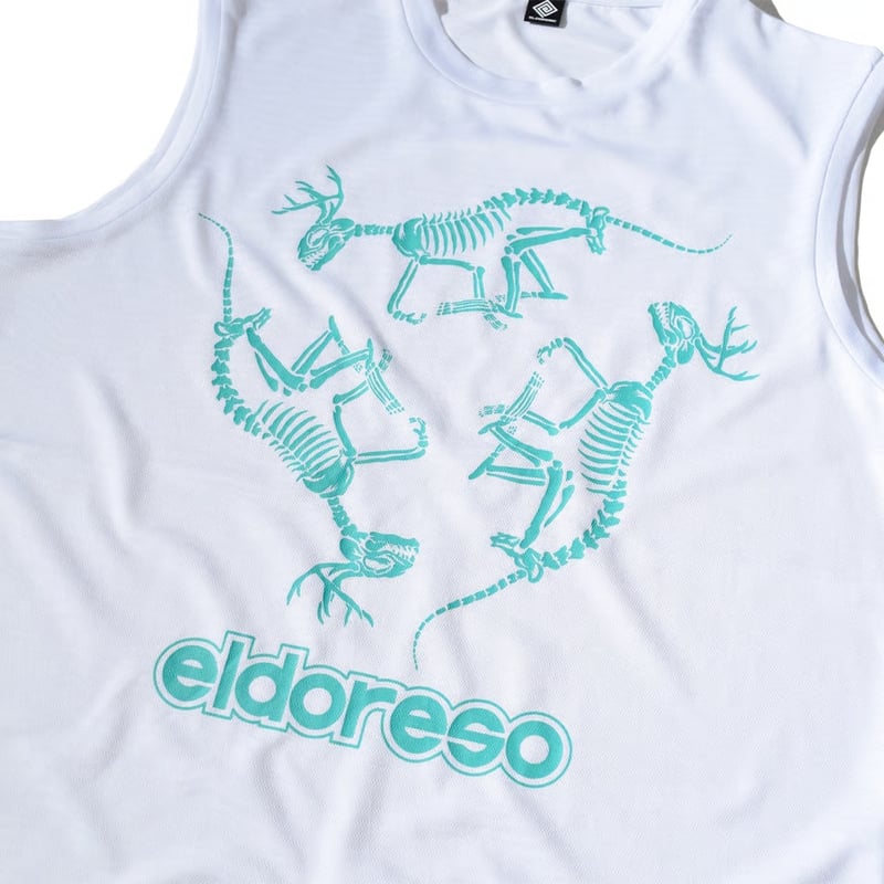 新品 Eldoreso キャラクター Tシャツ ホワイト エルドレッソ ELDORESO / Font Big Tee（White） | 道がまっすぐ