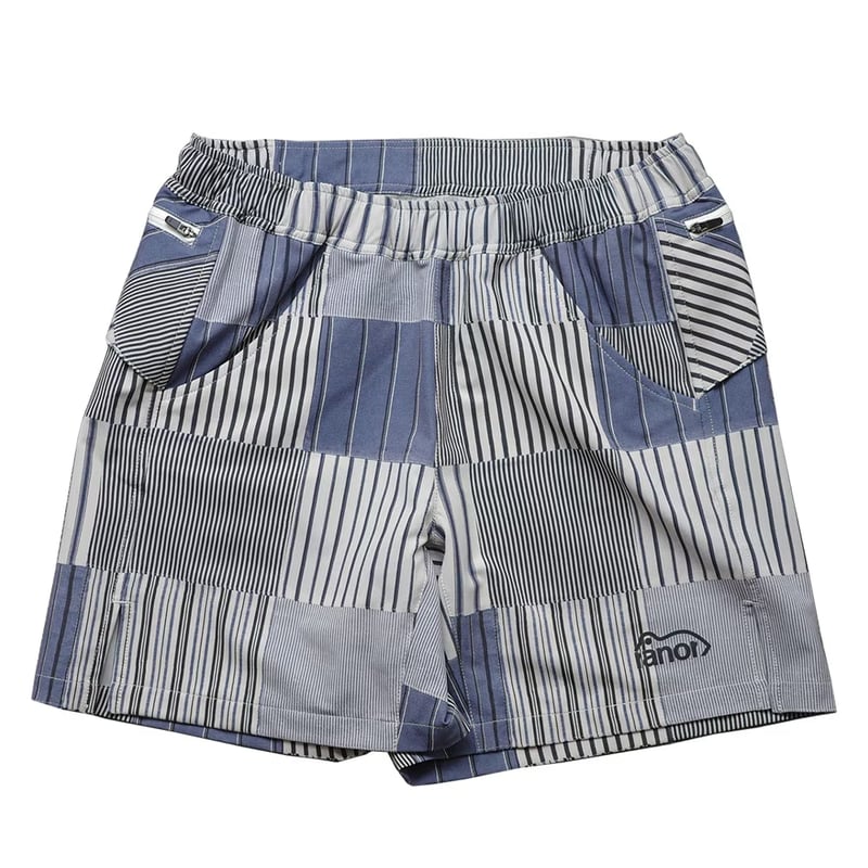 ranor ラナー / STRIP PW MIDDLE SHORTS 《BLK》 ストライプ