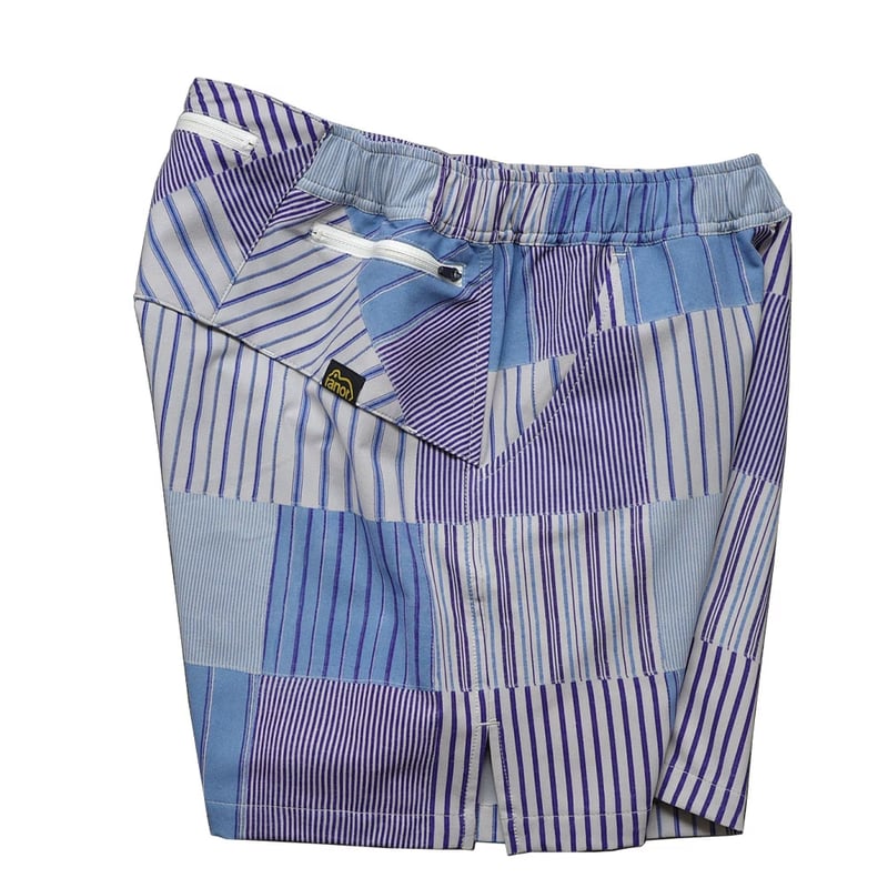 ranor ラナー / STRIP PW MIDDLE SHORTS 《BLU》 ストライプ