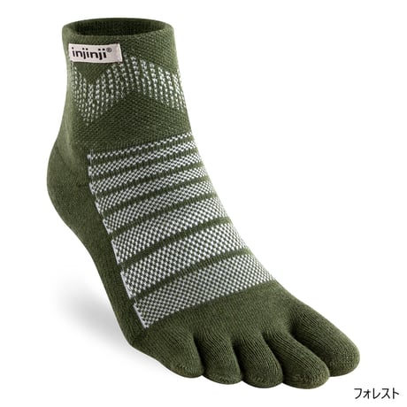 injinji インジンジ / アウトドア ミッドウエイト ミニクルー ウール