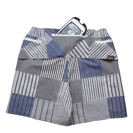 ranor ラナー / STRIPE PW MIDDLE SHORTS 《BLK》 ストライプ ミドルショーツ 《BLK》