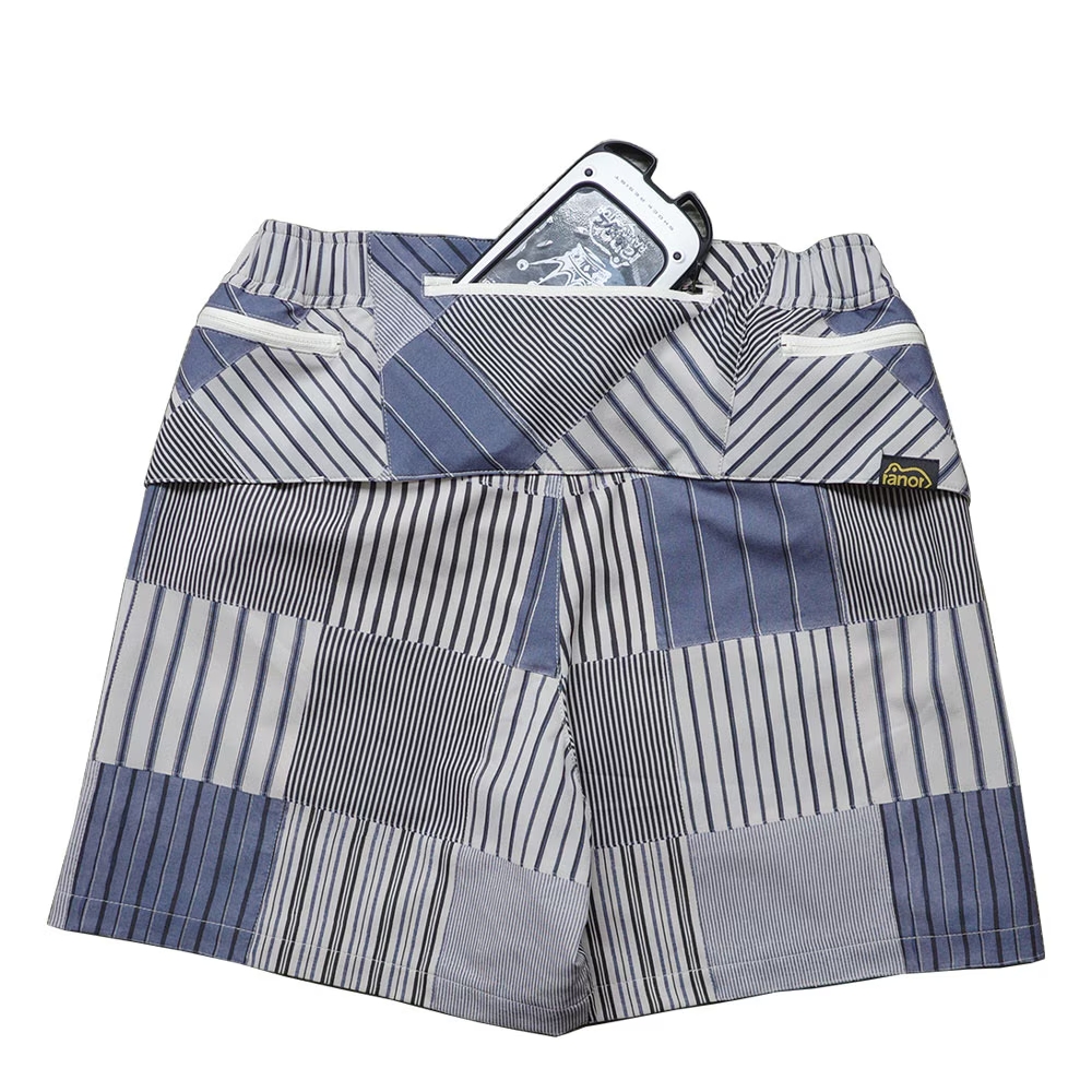 ranor ラナー / STRIP PW MIDDLE SHORTS 《BLK》 ストライプ