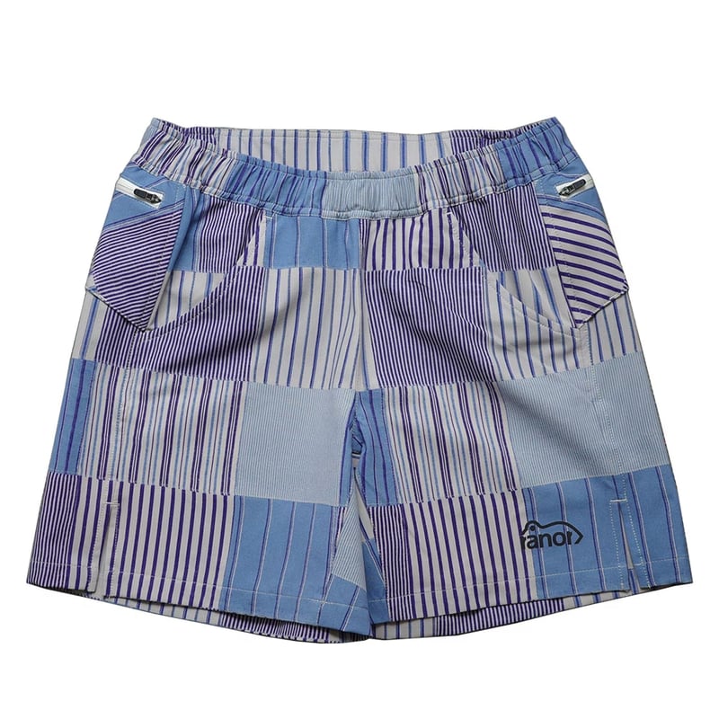 ranor ラナー / STRIP PW MIDDLE SHORTS 《BLU》 ストライプ