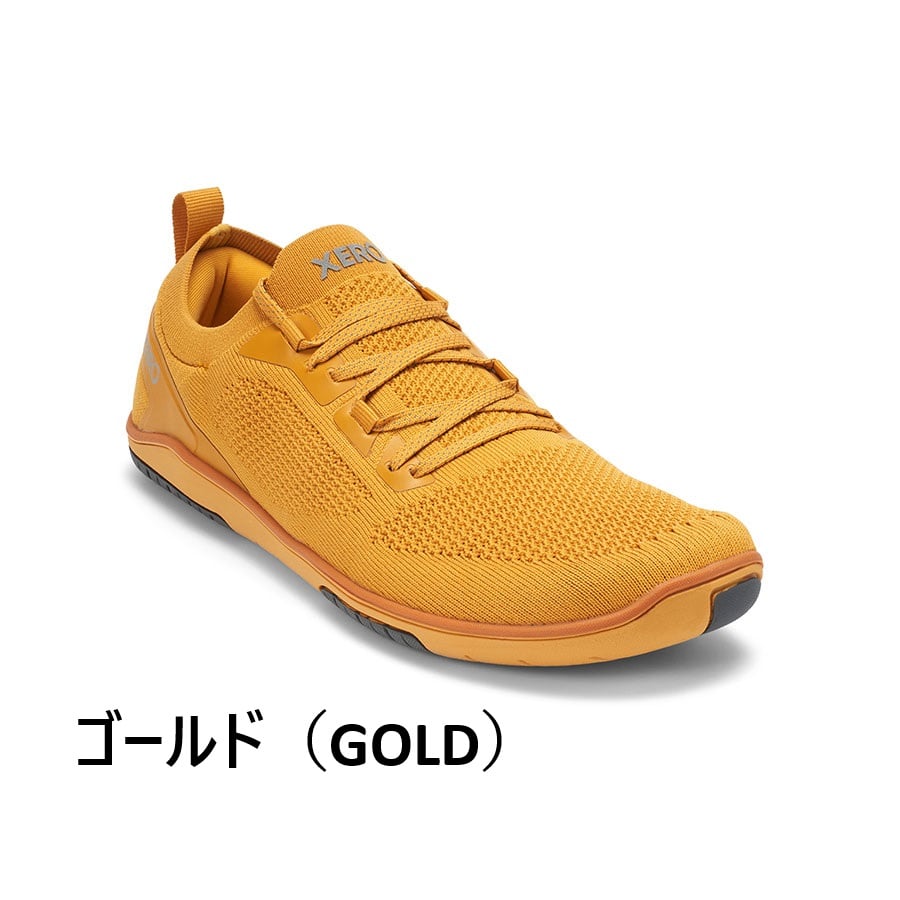 XERO SHOES ゼロシューズ / M's ネクサスニット《ゴールド XERO SHOES ゼロシューズ / M's ネクサスニット《ゴールド
