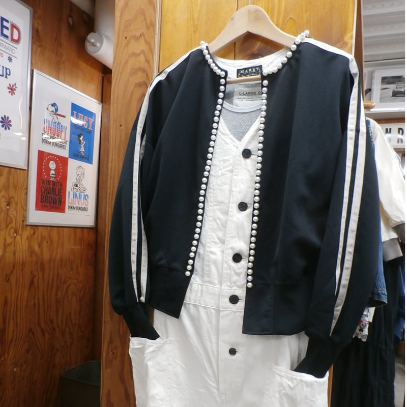 ♡MARET マレ♡ パールON THEトラック カーディガン WINE 楽天市場】【マレ MARET】 パールON THE トラックカーデ (01