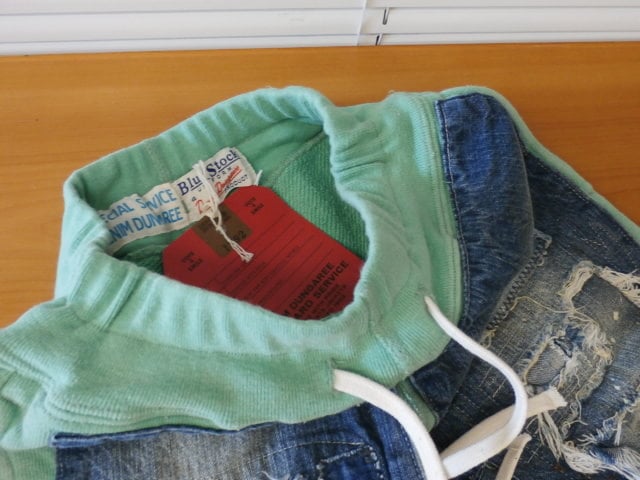 デニムダンガリー DENIM DUNGAREE ヒッコリーリメイクパンツ 01 DENIM DUNGAREE/ ビンテージウラケリメイクPN | LITTLE FIELD