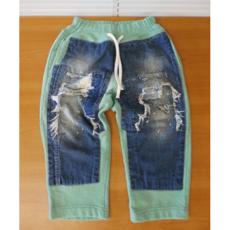 DENIM DUNGAREE メンナイロン ワッペンツキ リメイク JK s DENIM DUNGAREE メンナイロン ワッペンツキ リメイク JK s DENIM